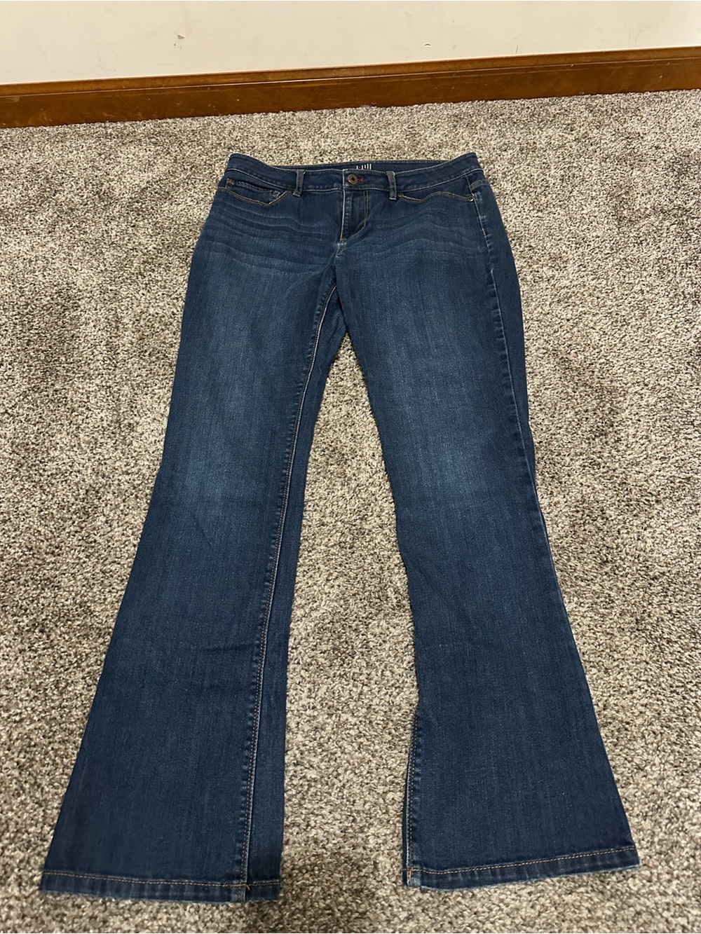 J. Jill Dark Blue Flare Jeans